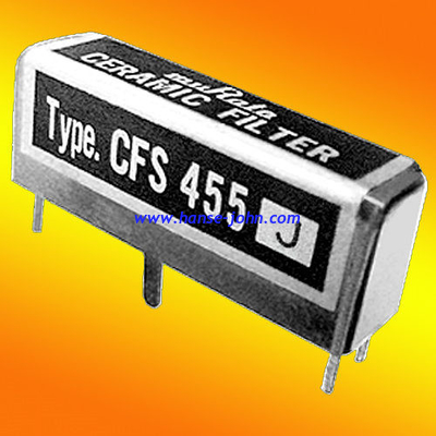 CFJ455K5 PIEZOELECTRONIC CERAMIC  FILTER  455KHZ 6dB BANDWIDTH 2.4KHZ SPURIOUS 60dB