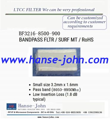 LTCC 38 Mhz  Bandpass Losspass Highpass filter customized product, combiner, bridge，Millimeter wave communic，5G filter