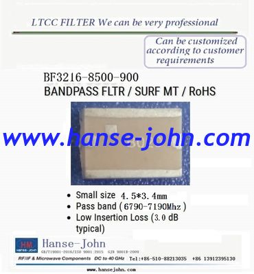 LTCC 38 Mhz  Bandpass Losspass Highpass filter customized product, combiner, bridge，Millimeter wave communic，5G filter