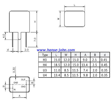 21.4Mhz crystal filter  21M12B    M. C. F. [ Monolithic Crystal Filters ]